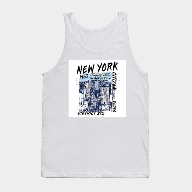 Retro District 212 Tank Top by smithlinkmacca